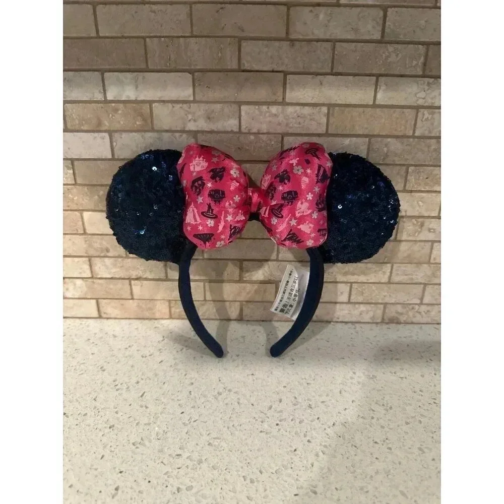 Disney Parks Minnie Mouse Ears - Sequins Blue‎ Pink 2019 124